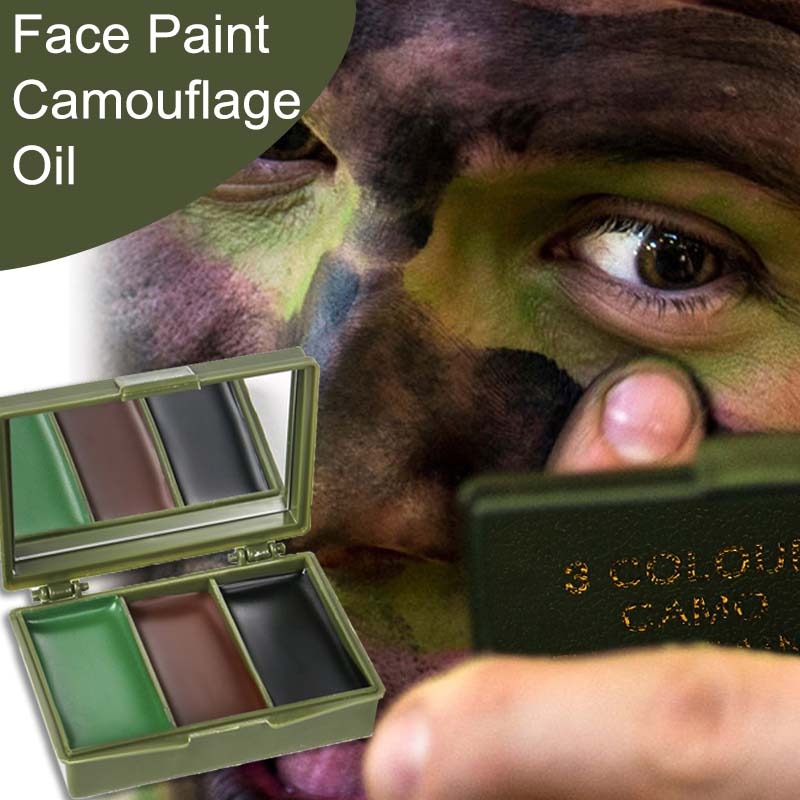 Trójkolorowy kamuflaż do malow – Camo Face Paint recenzja i cena