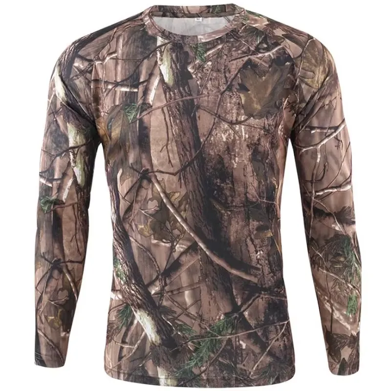 Męska koszulka z długim rękawe – Outdoor Hunting Prints recenzja i cena